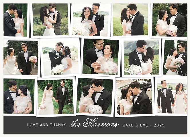 Snapshots Wedding Thank You Cards