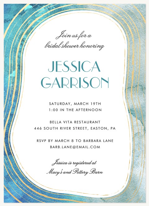 Geode Dream Bridal Shower Invitations