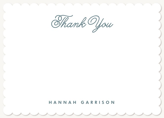 Charming Typography Graduation Thank You Cards