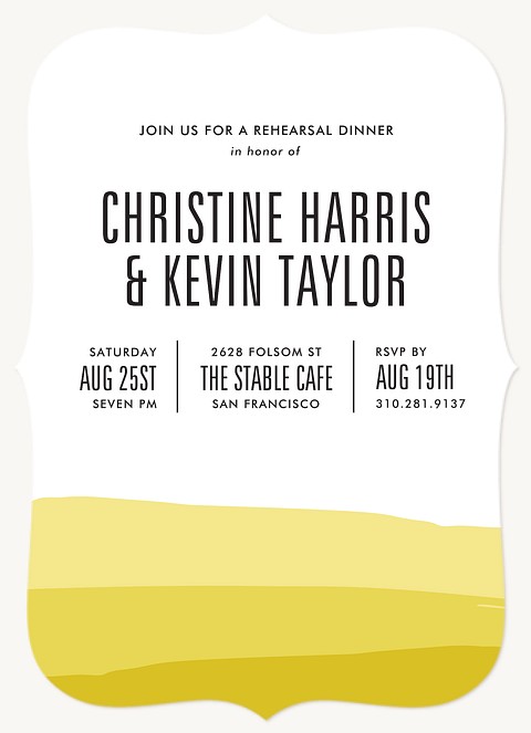 Layers of Love Rehearsal Dinner Invitations