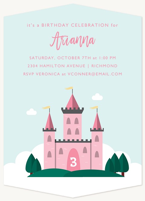 Storybook Princess Kids Birthday Invitations