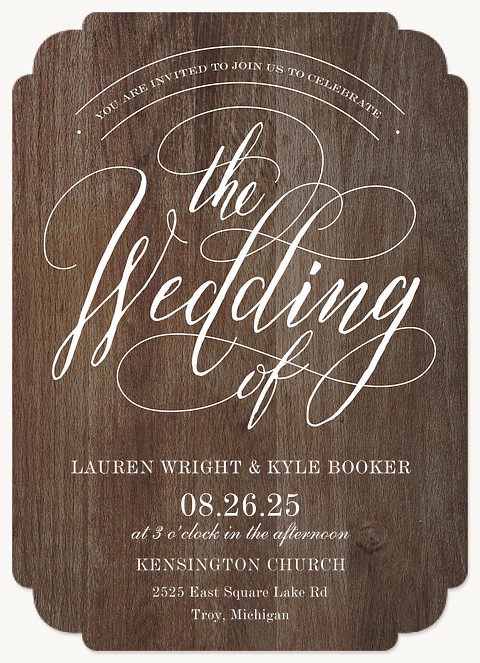 Rustic Chic Wedding Invitations