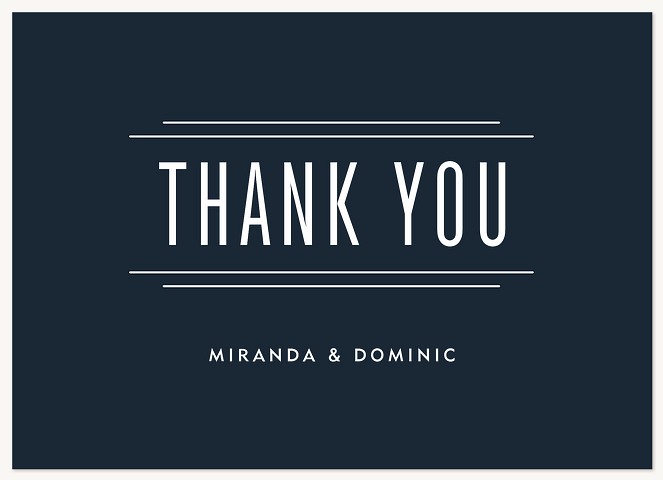 Classic & Poised Wedding Thank You Cards