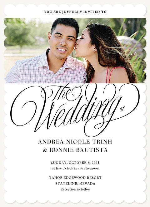 Luxury Lettering Wedding Invitations