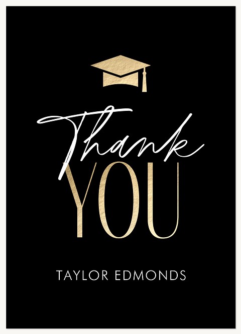 Gilded Cap Thank You Cards 