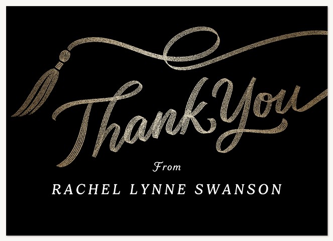 Ribbon Flourishes Thank You Cards 