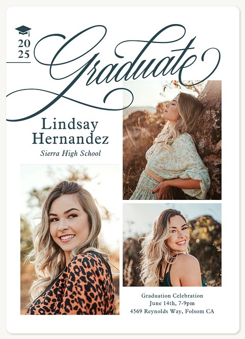 Scripted Trio Graduation Cards