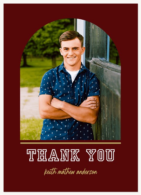 Arched Photo Thank You Cards 