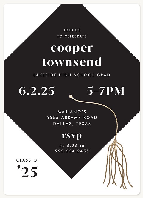 Dangling Tassel Graduation Cards