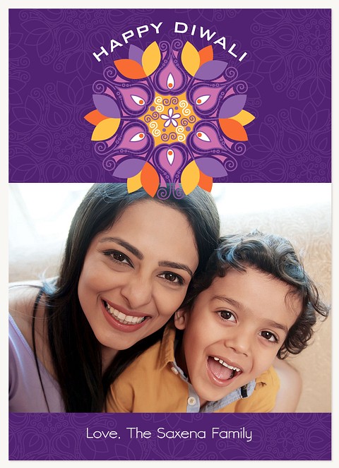 Deepa Pattern Diwali Holiday Cards