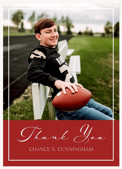 Yardline  Thank You Cards 