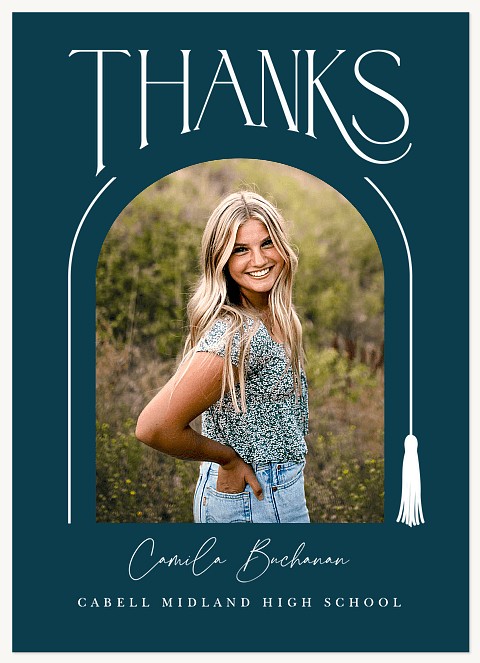 Arched Tassel Thank You Cards 