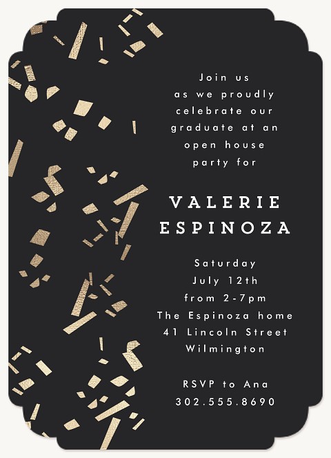 Confetti Cap-off Graduation Cards