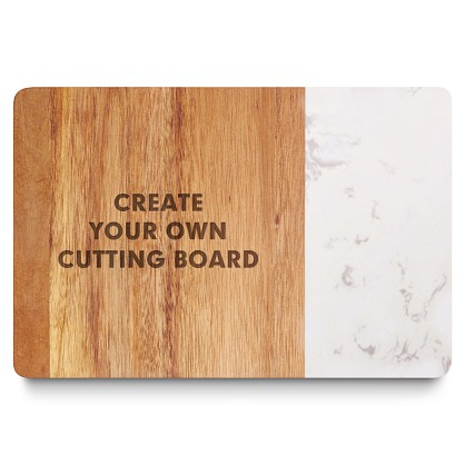 Create Your Own Marble + Wood Cutting Board