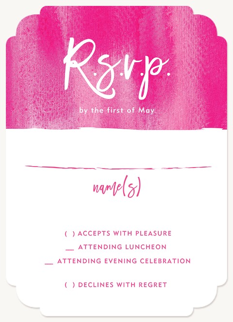 Vivacious Bat Mitzvah RSVP Cards