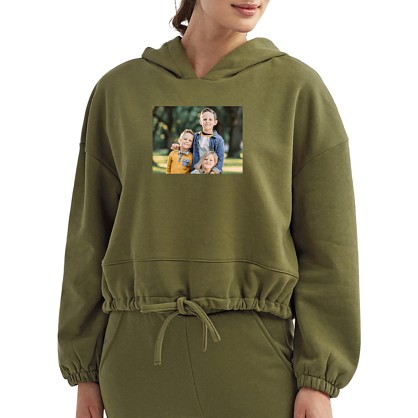 Women's Picture-Perfect Photo Cropped Hoodie