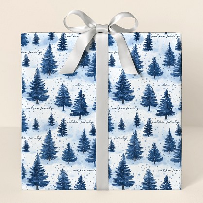 Snowy Forest Wrapping Paper