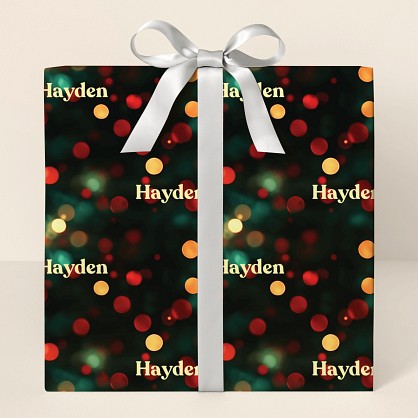 Holiday Lights Wrapping Paper