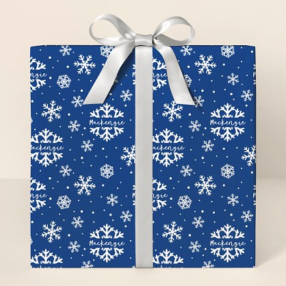 Elegant Snowflake Wrapping Paper