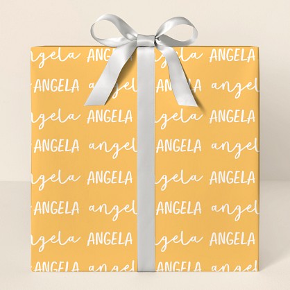 Their Name All Over Wrapping Paper