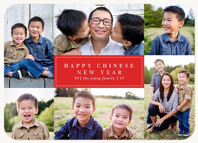 Happy Collage Chinese New Year Cards