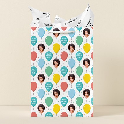 Bright Balloon Photo Gift Bag