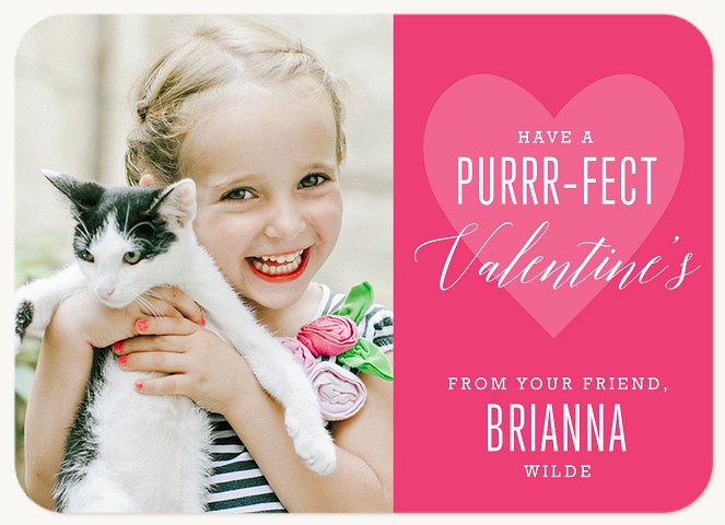 Purrfect Valentine Valentines Cards