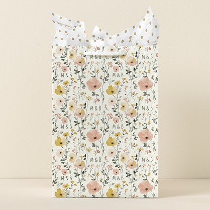 Floral Initials Gift Bag