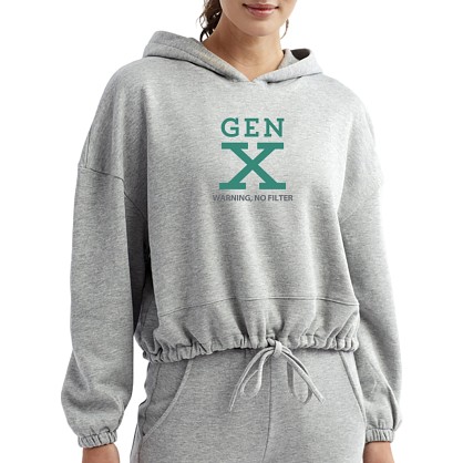 No Filter Women's Cropped Hoodie