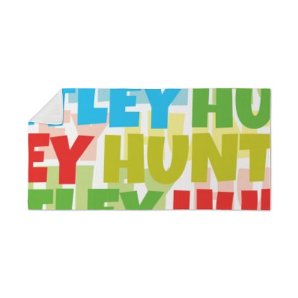 Bold & Bright Letters Beach Towel