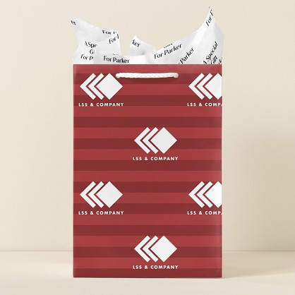 Tonal Stripes Gift Bags