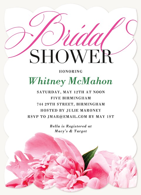 Bright Beauty Bridal Shower Invitations