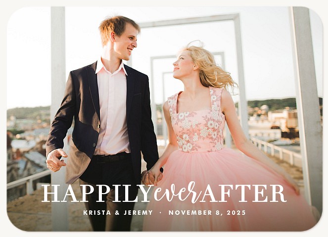 Happily Ever After Save the Date Cards