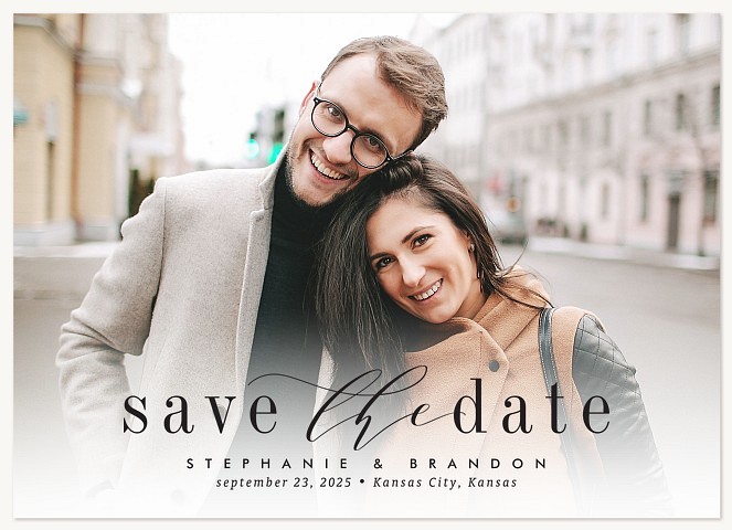 Stylish Announcement Save the Date Cards