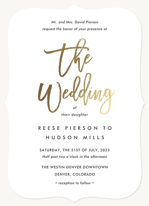 Bold Elegance Wedding Invitations