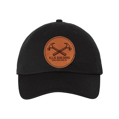 Chino Twill Leatherette Patch Hat