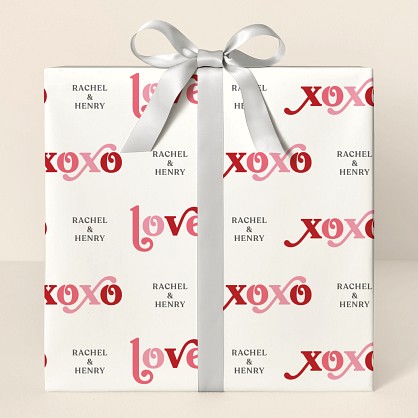 Love and Kisses Wrapping Paper