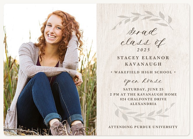 Farmhouse Chic Graduation Invitations