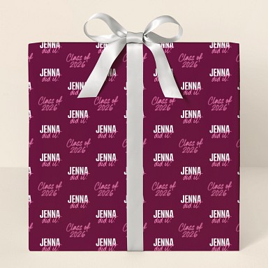 School Colors Wrapping Paper