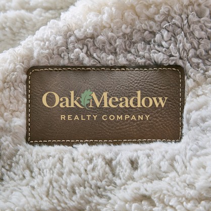 Faux Fur Plush Blankets with Patch