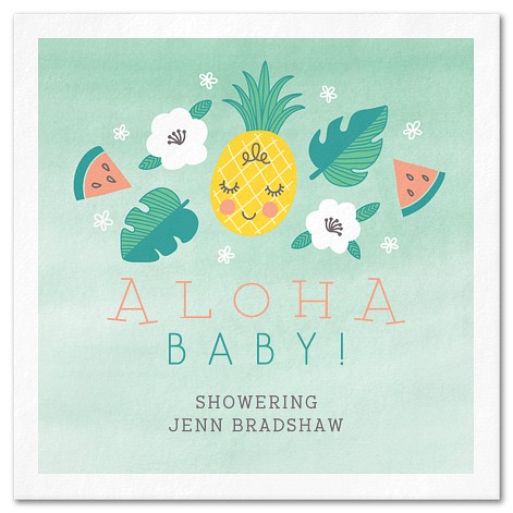 Aloha Baby Custom Napkins