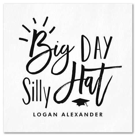 Big Day Silly Hat Custom Napkins