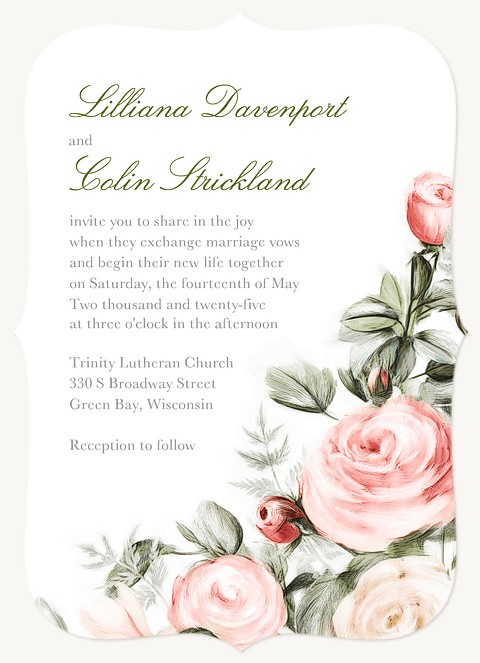 Secret Garden Wedding Invitations