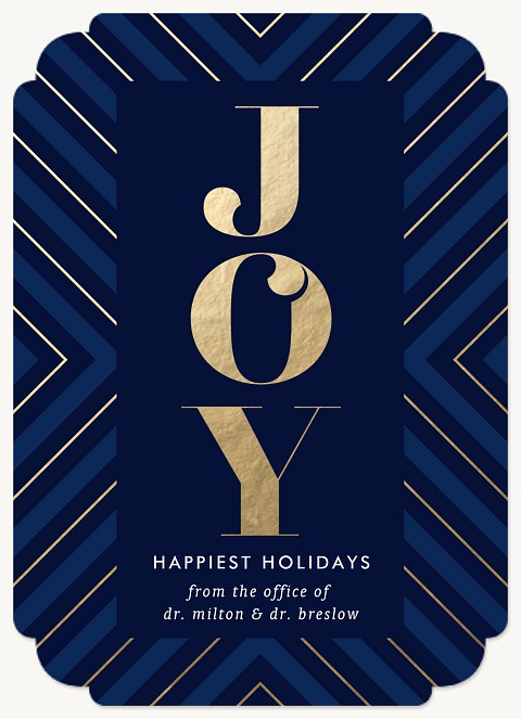 Deco Angles Business Holiday Cards