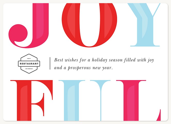 Festively Joyful Holiday & Christmas Magnet Cards