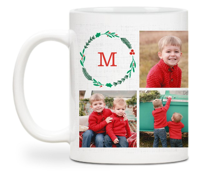 Merry Mix Wreath Custom Mugs