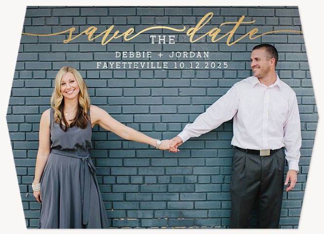 Beautiful Overlay Save the Date Cards