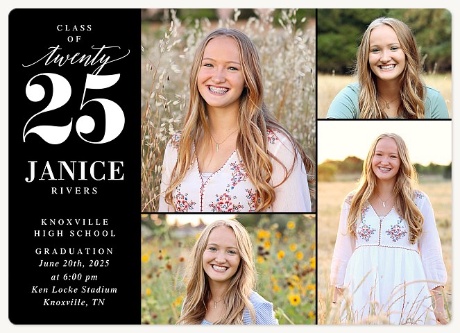 Quad Layout Graduation Announcements