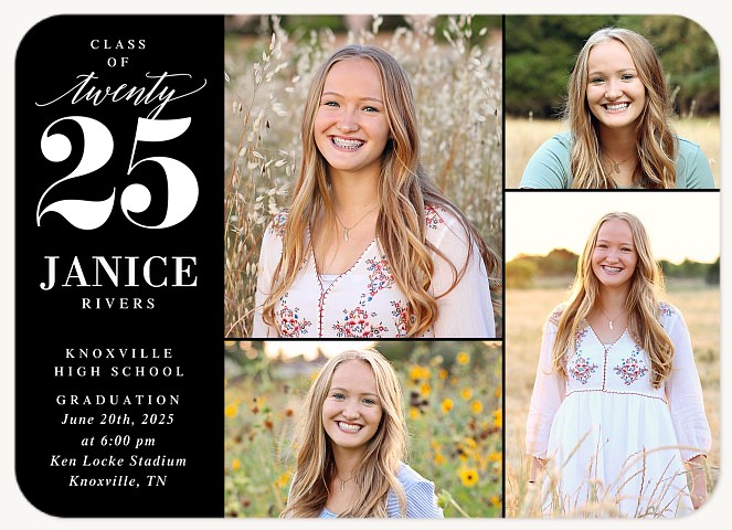 Quad Layout Graduation Announcements