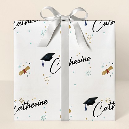 Personalized Graduation Celebration Wrapping Paper